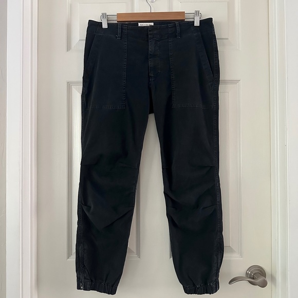 Nili Lotan Cropped Military Jogger Pants Black Women’s Size 8 - Picture 4 of 15